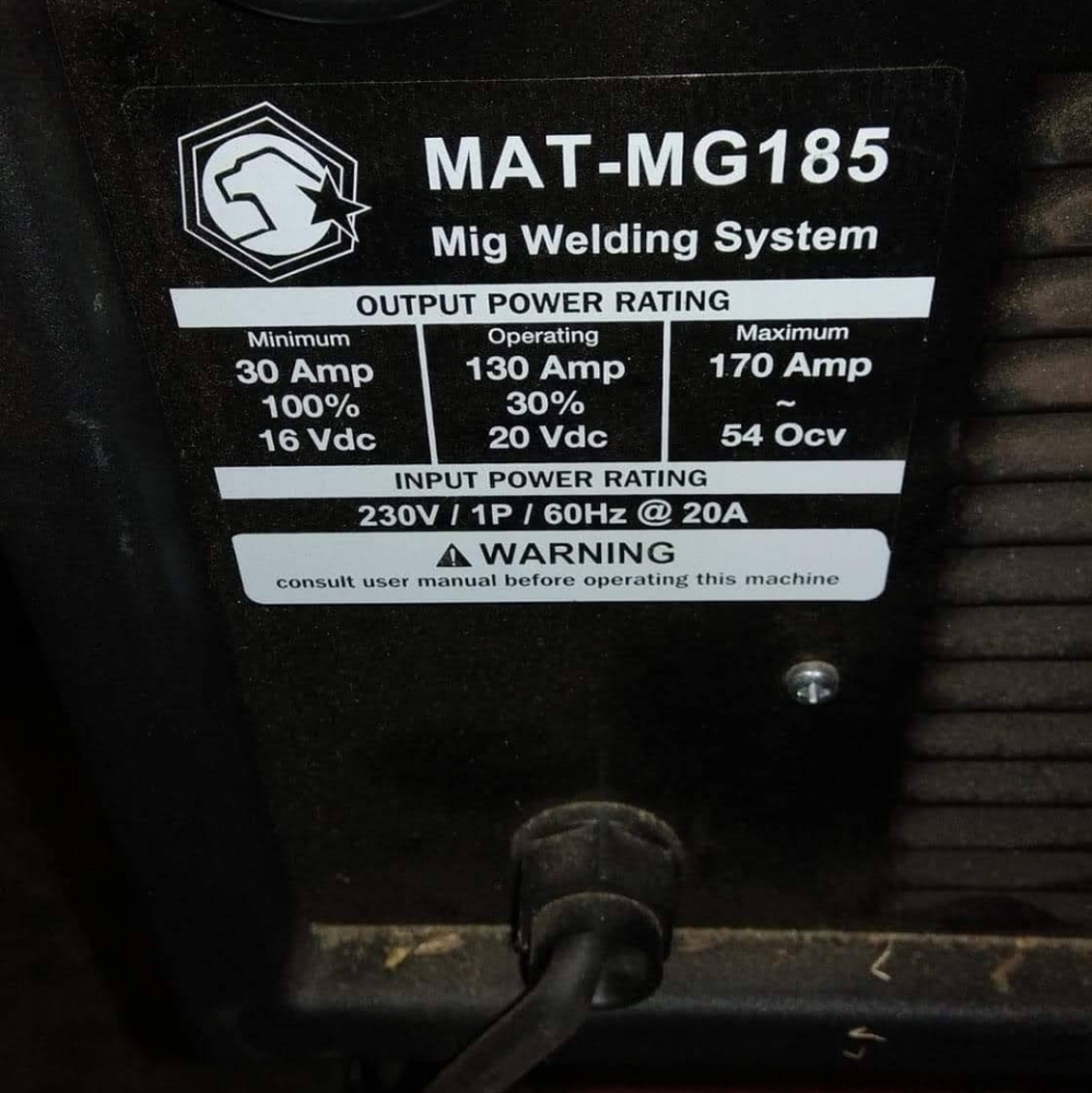 Matco MG 185 Mig Welding System and many accessories